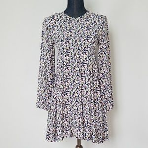 Zara Navy Floral Dress Size Small